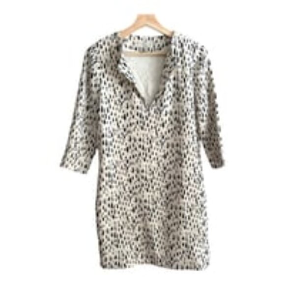 Essentiel Antwerp Shift Split Neck Dress - Picture 1 of 6
